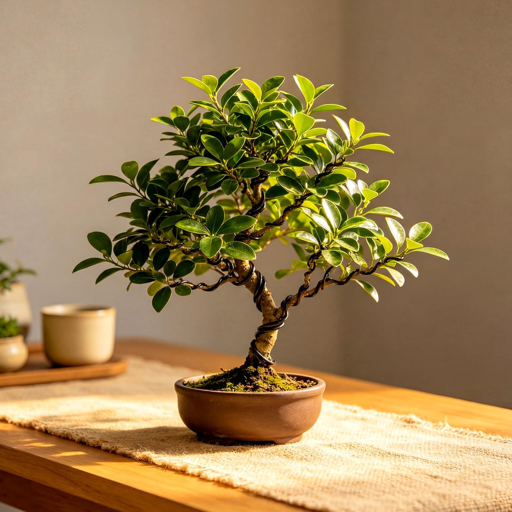 Close-up of 3mm black aluminum bonsai wire roll