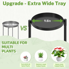 Close-up of 9.8-inch tray on iDavosic.ly plant stand