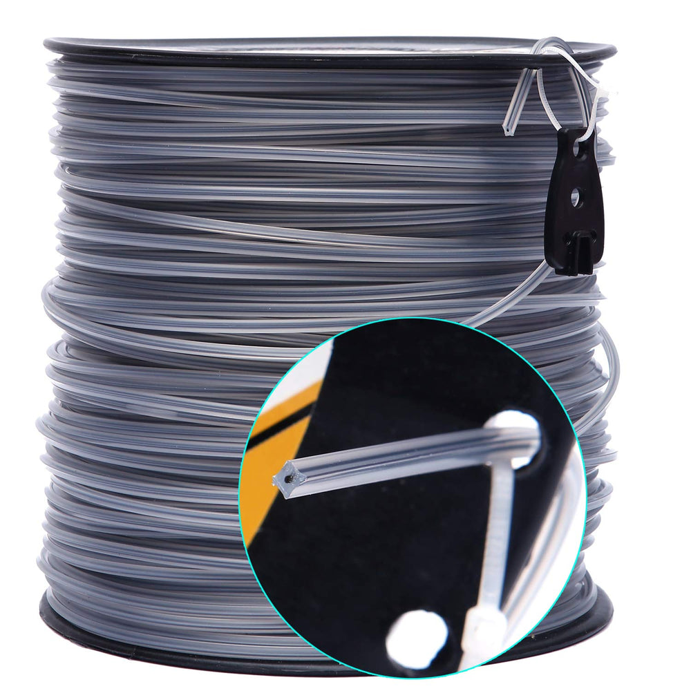 Close-up of A ANLEOLIFE trimmer line showing dual-core build