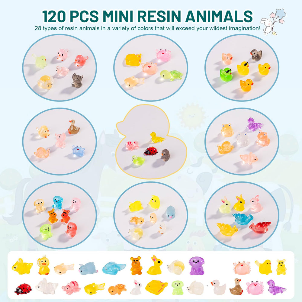 Close-up of a mini resin animal figurine from Teenzee