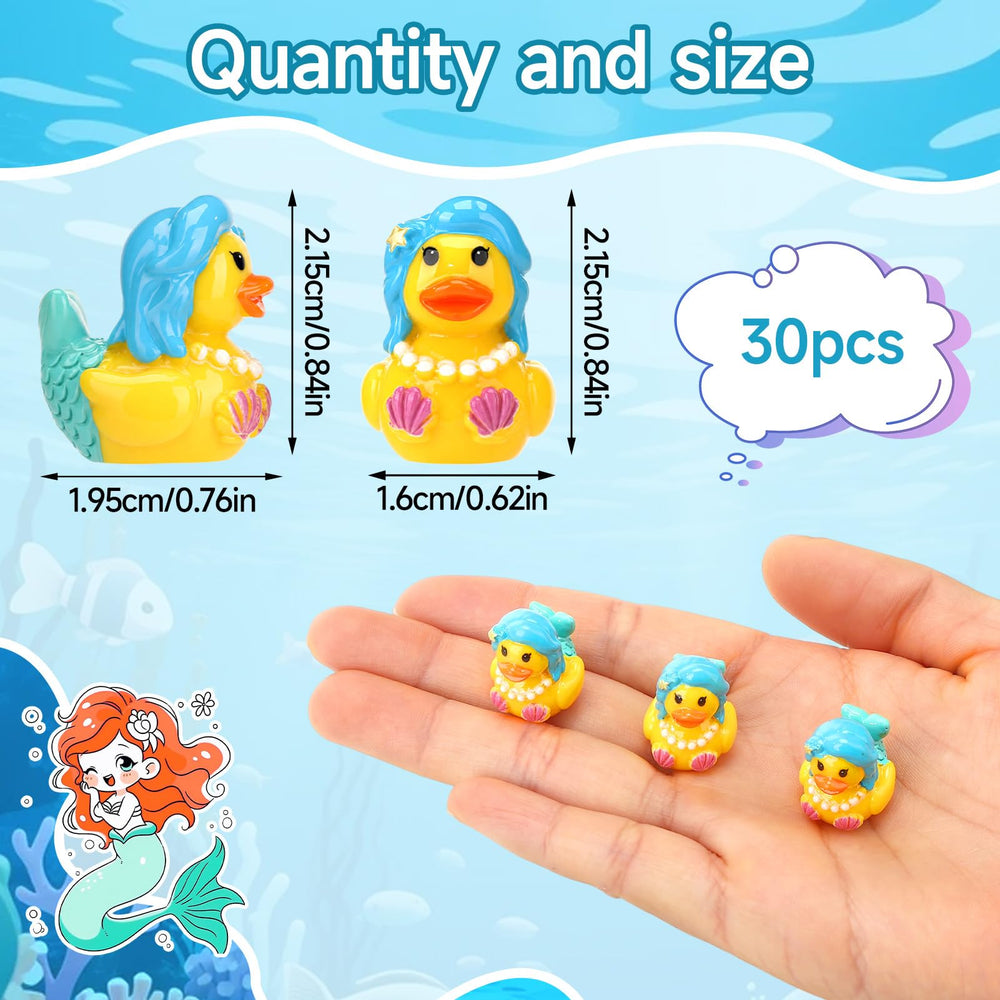 Close-up of a single GGSTDDUP mermaid duck figurine
