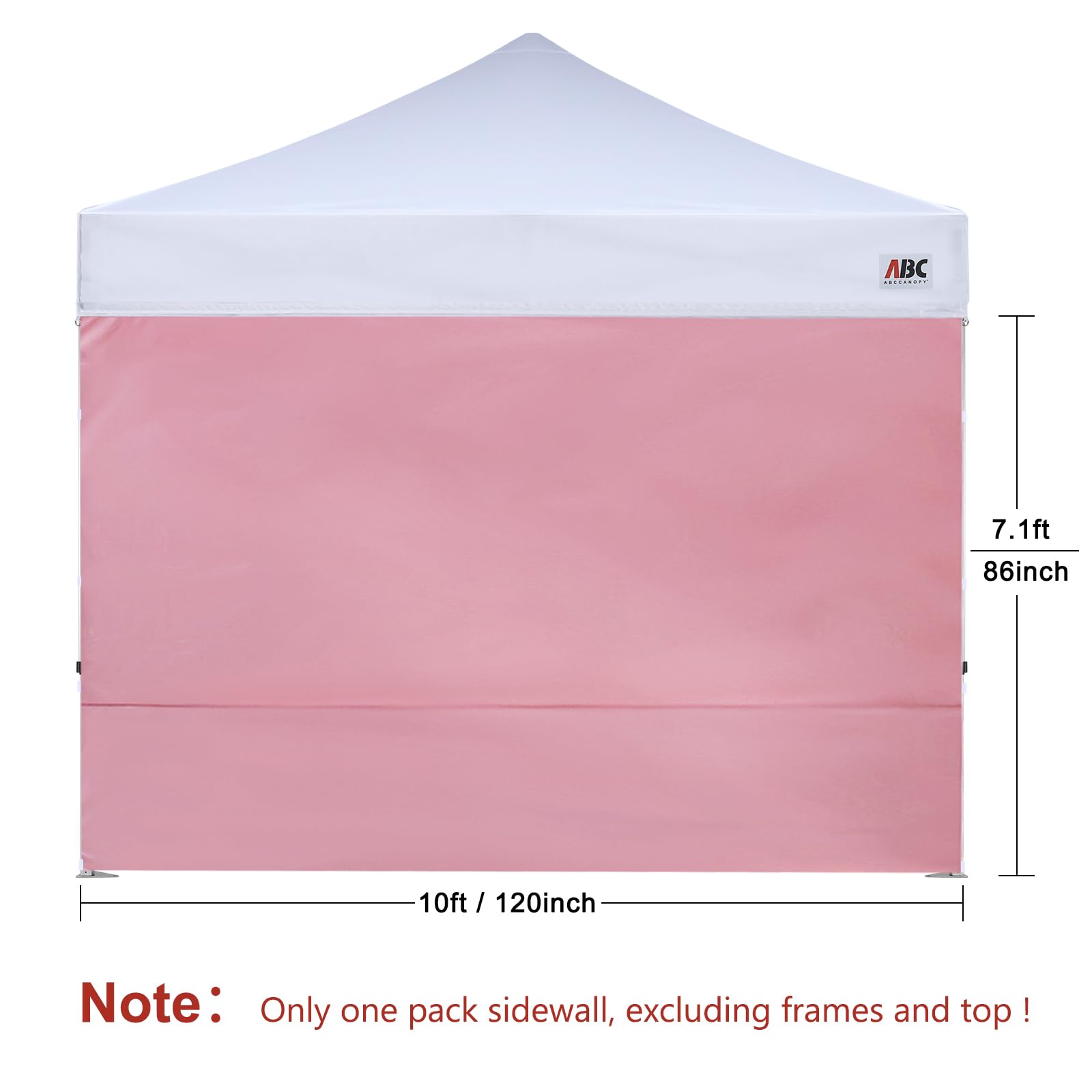 Close-up of ABCCANOPY SunWall Velcro attachment
