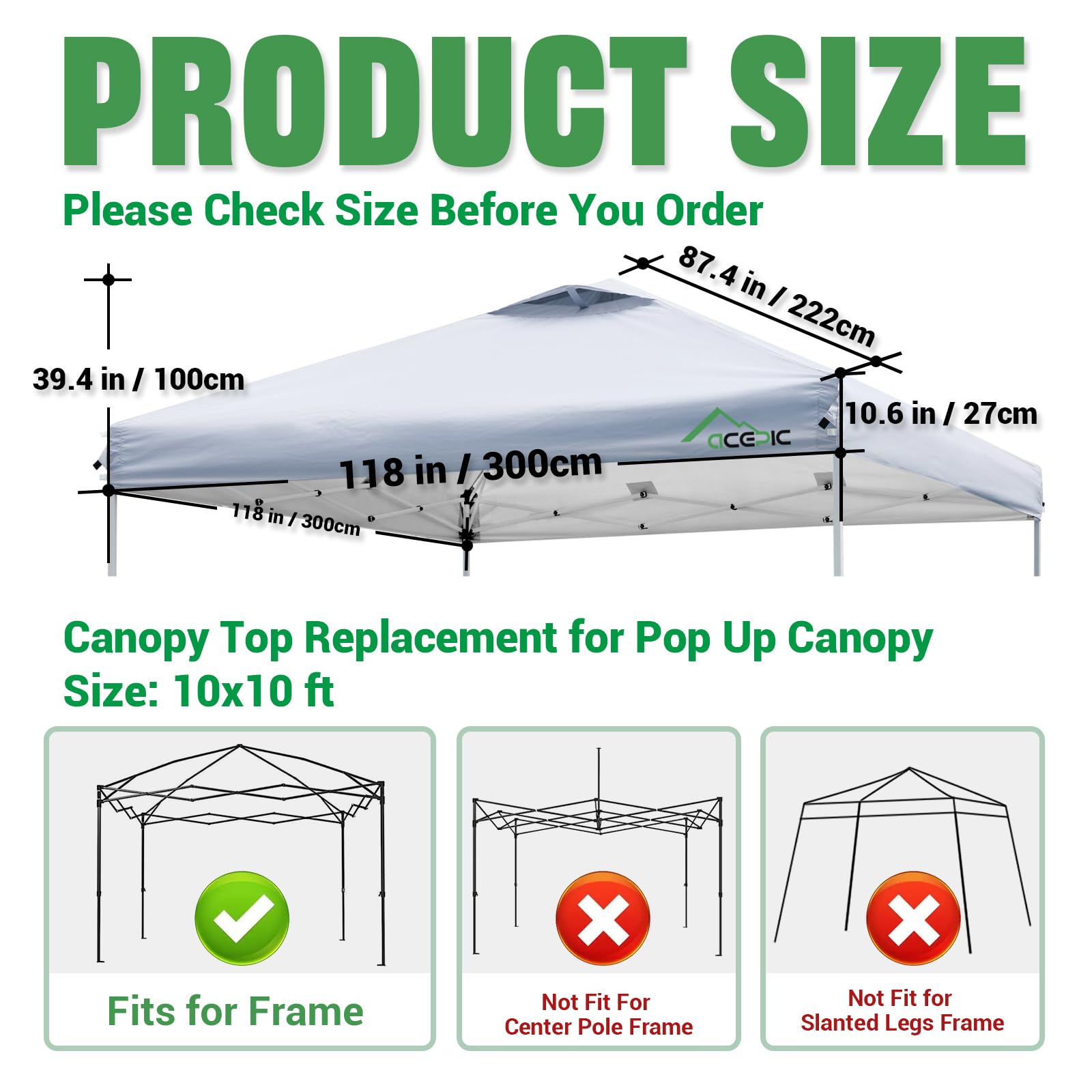 Close-up of Acepic canopy top's velcro buckles for secure installation