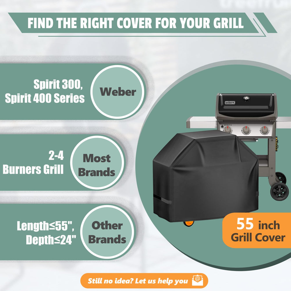 Close-up of adjustable Velcro straps on HomWanna Grill Cover