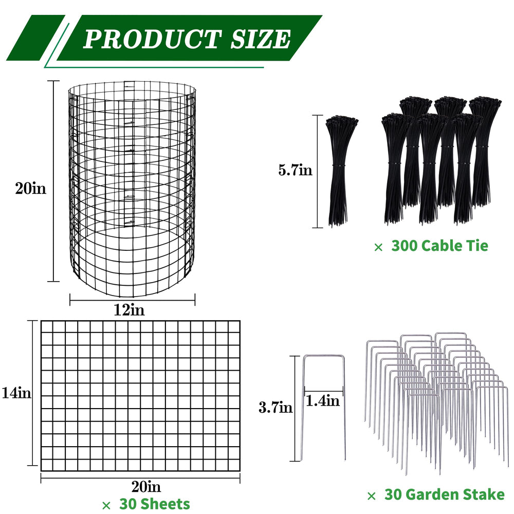 Close-up of Adnee Wire Plant Protector assembly process
