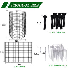 Close-up of Adnee Wire Plant Protector assembly process