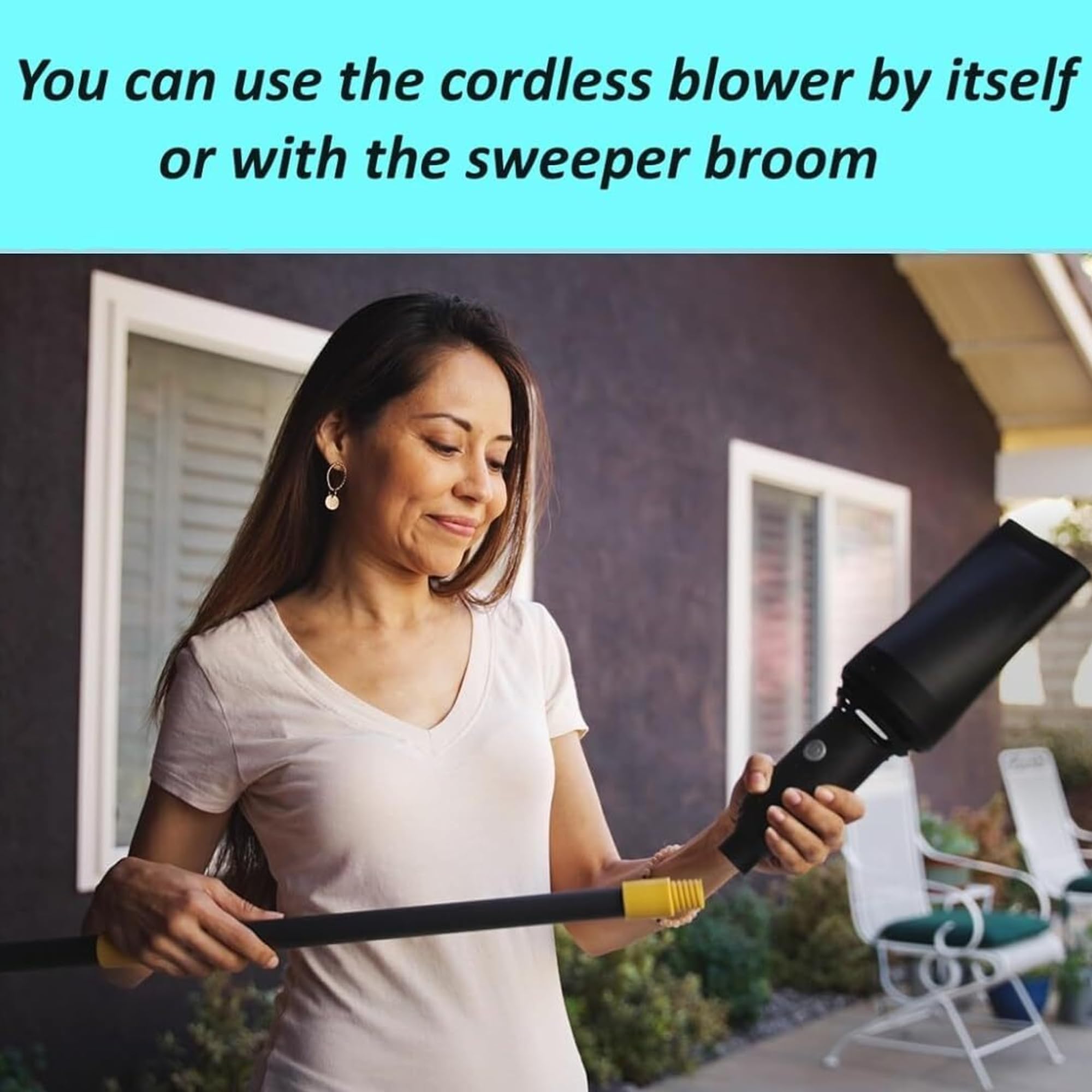 Close-up of Aerobroom dual speed blower control