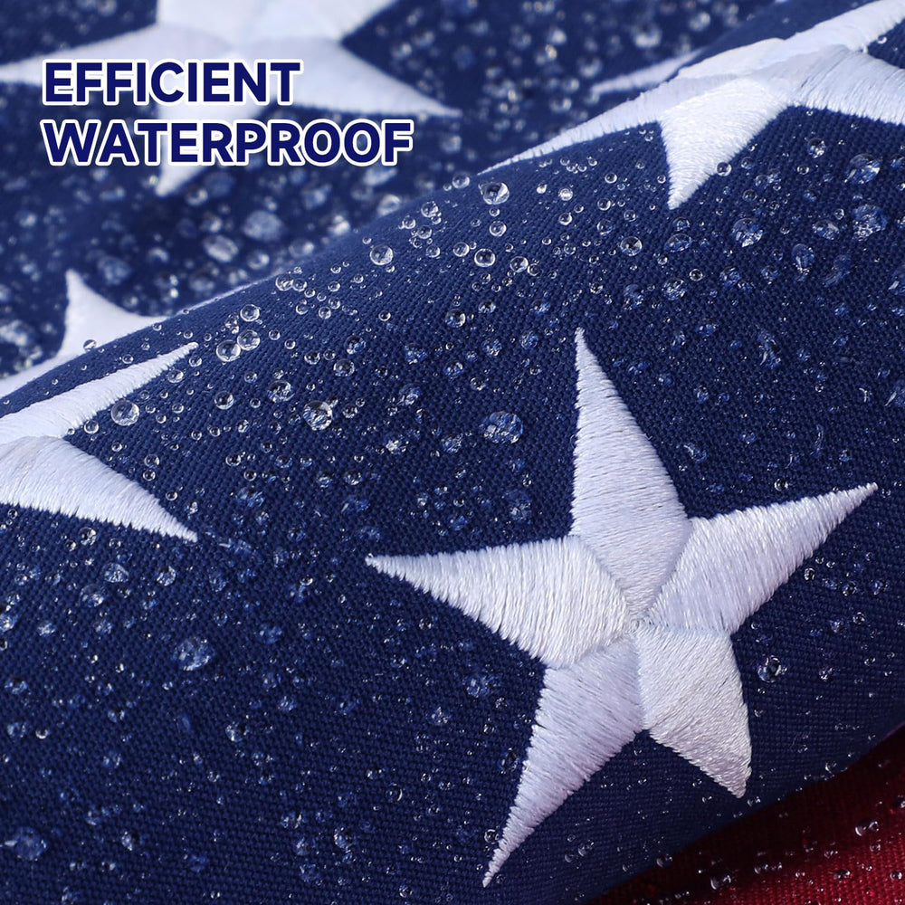 Close-up of AGUIFLGS American Flag fabric texture