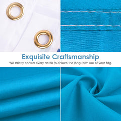 Close-up of AhfuLife Guatemala Flag's brass grommets