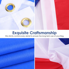 Close-up of AhfuLife Korean Flag showing brass grommets