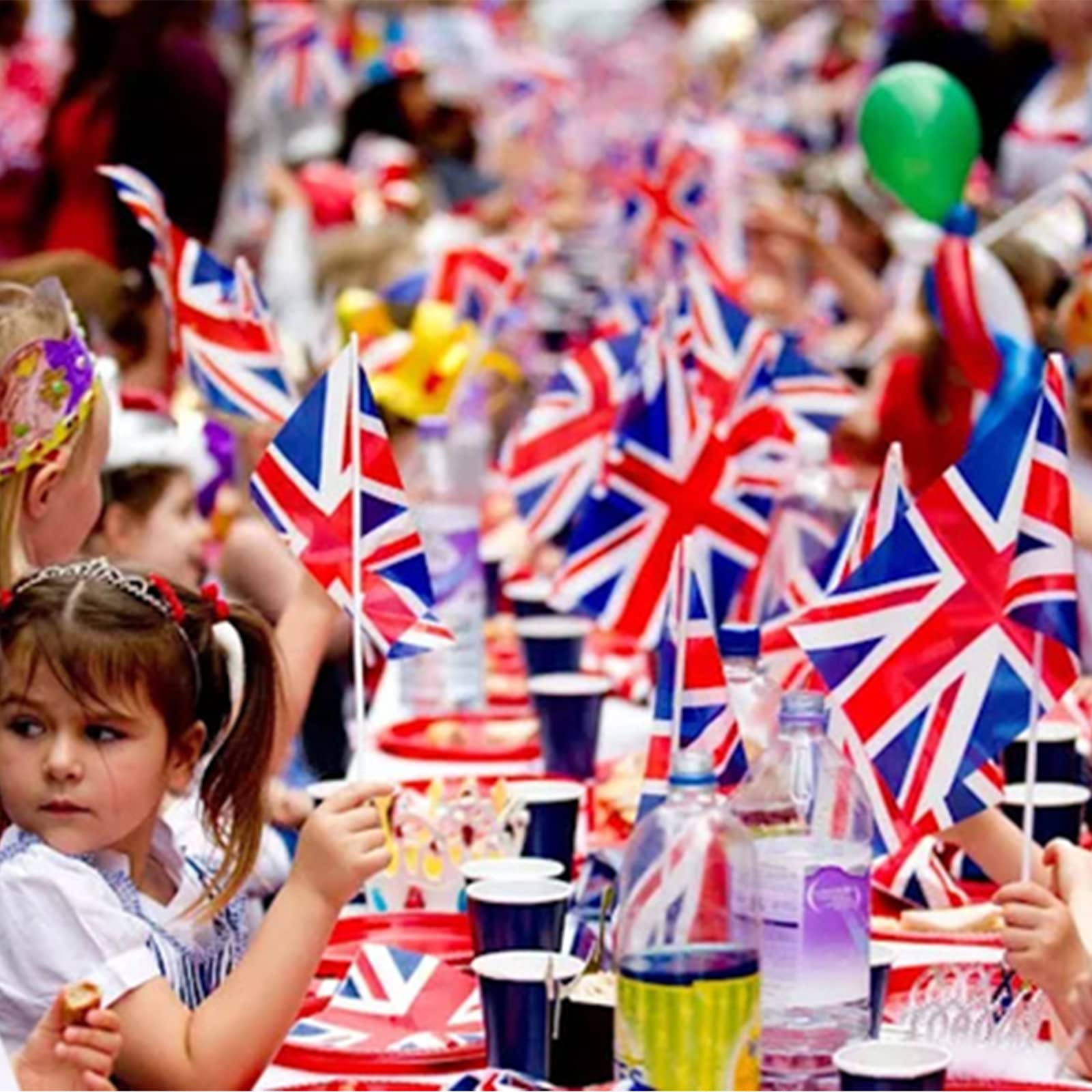 Close-up of AhfuLife Union Jack flag showing bright colors
