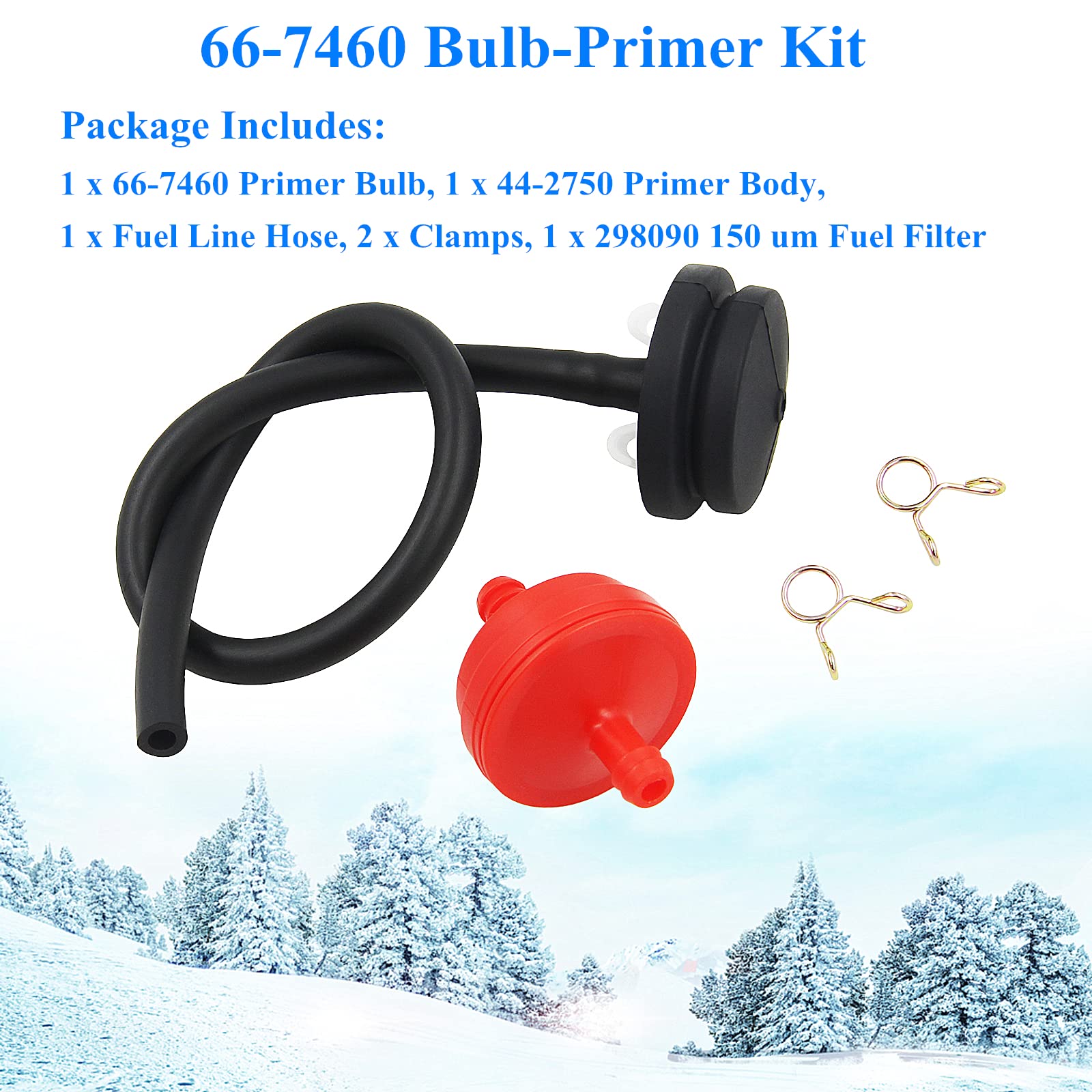 Close-up of AILEETE 66-7460 Primer Bulb in black