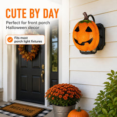 Close-up of AISENO pumpkin light cover with adjustable strap