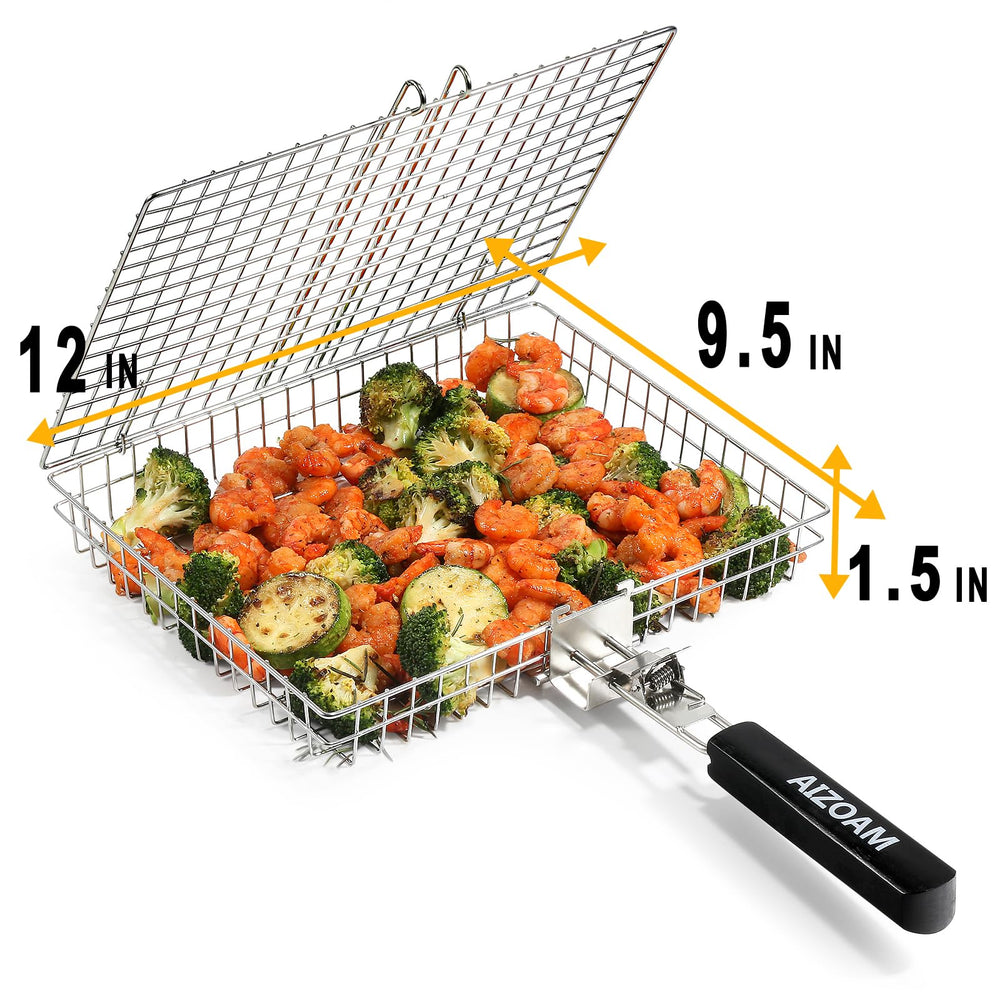 Close-up of AIZOAM Grill Basket latch lock