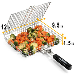 Close-up of AIZOAM Grill Basket latch lock