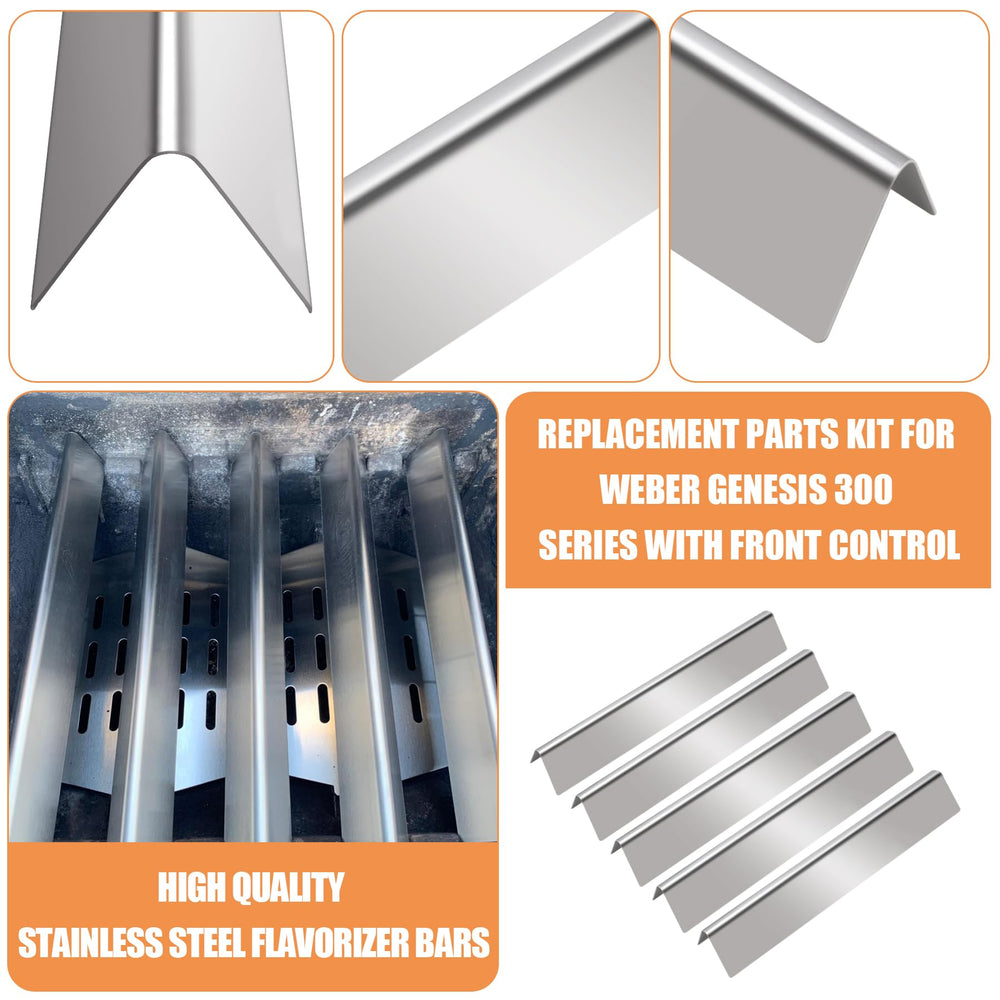Close-up of AJinTeby heat deflectors for grills