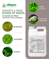 Close-up of ALLIGARE Diquat Herbicide label