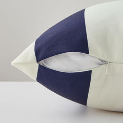 Close-up of Allorry Outdoor Pillow Covers zipper detail