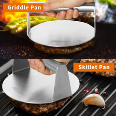 Close-up of ALLTOP Smash Burger Press handle and body