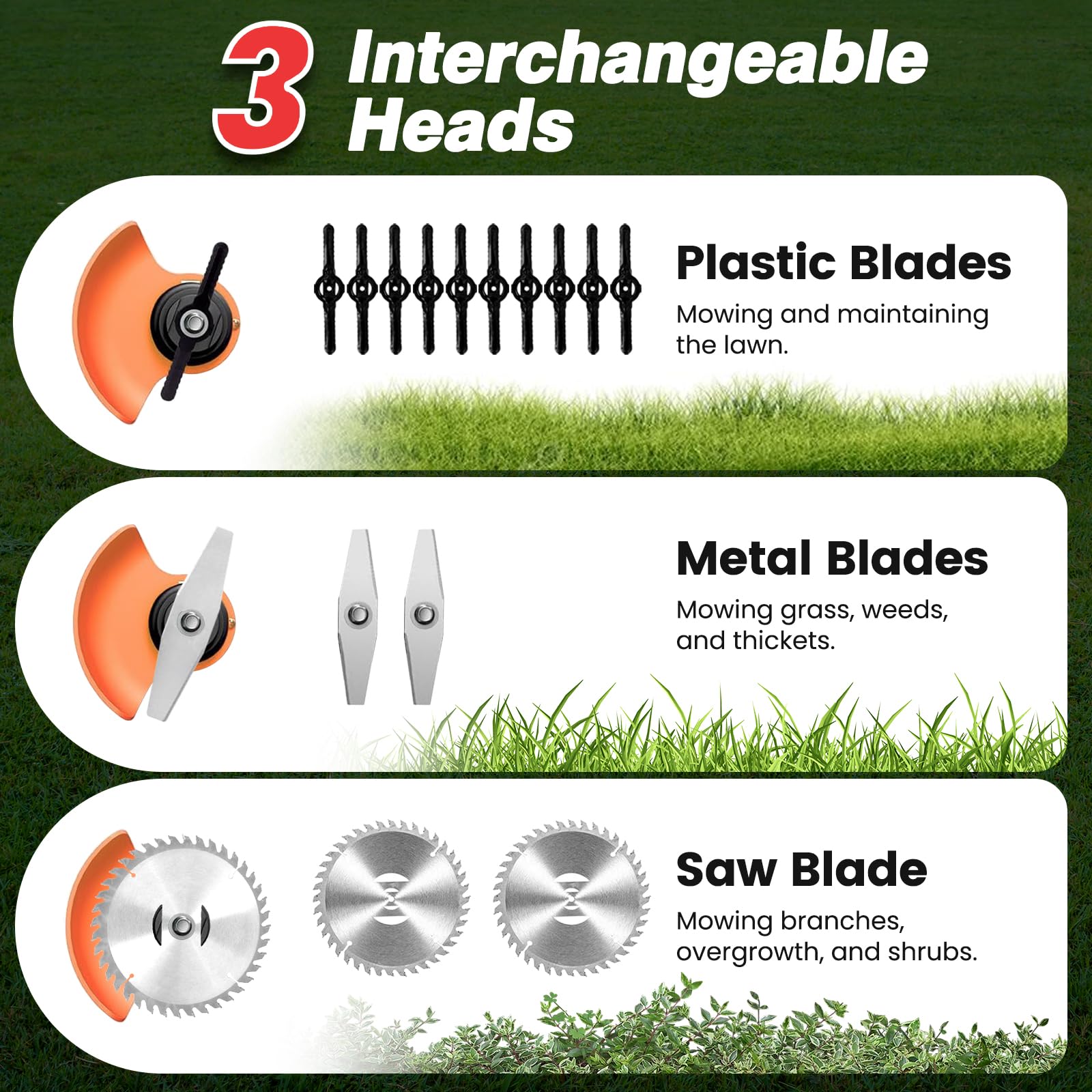 Close-up of ALSO GO Cordless Weed Wacker ergonomic handle