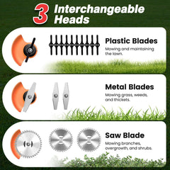 Close-up of ALSO GO Cordless Weed Wacker ergonomic handle
