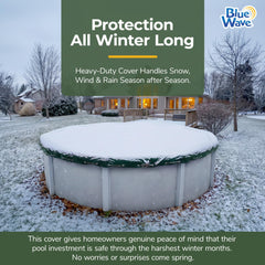 Close-up of aluminum grommets on the Blue Wave pool cover