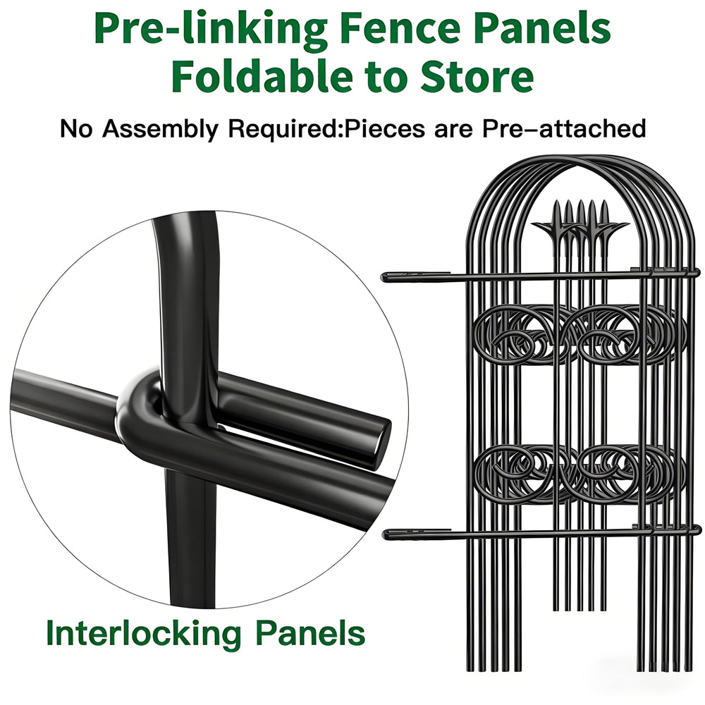 Close-up of AMAGABELI decorative garden fence panel
