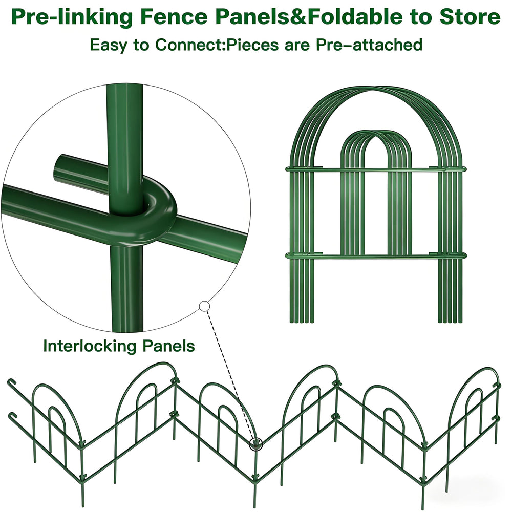 Close-up of AMAGABELI garden fence panel showing arched detailing