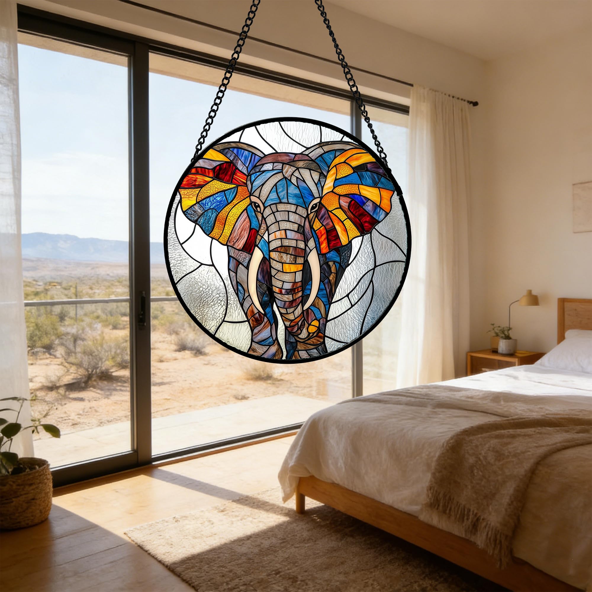 Close-up of AMDERVEN Suncatcher's intricate design
