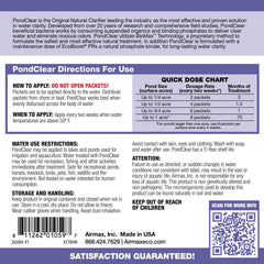 Close-up of an Airmax PondClear packet