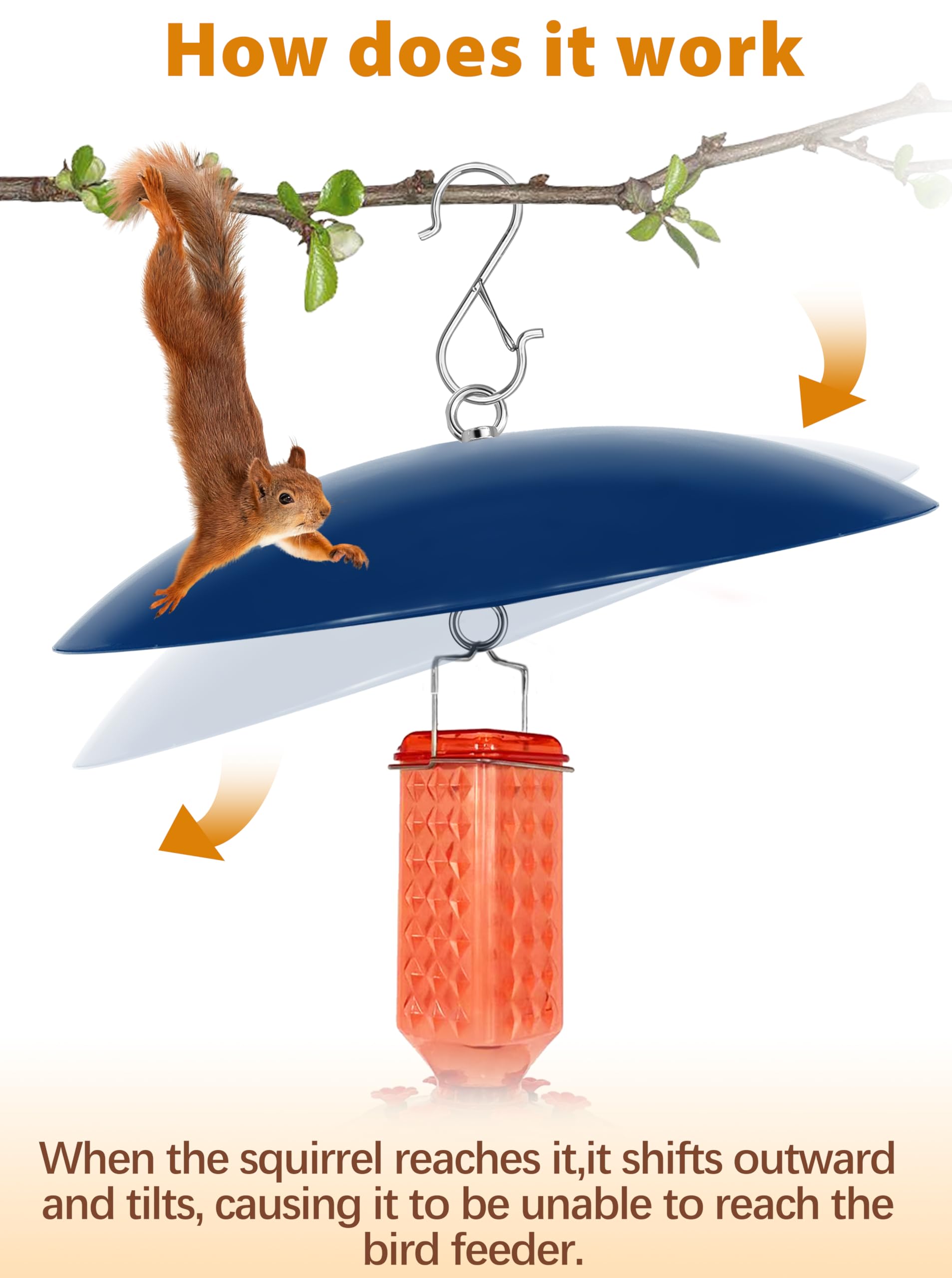 Close-up of andergi Bird Feeder Dome Cover Material
