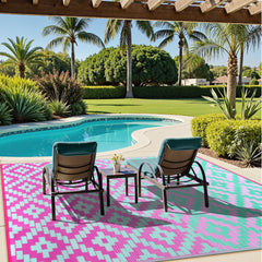 Close-up of Anidaroel outdoor rug texture and material