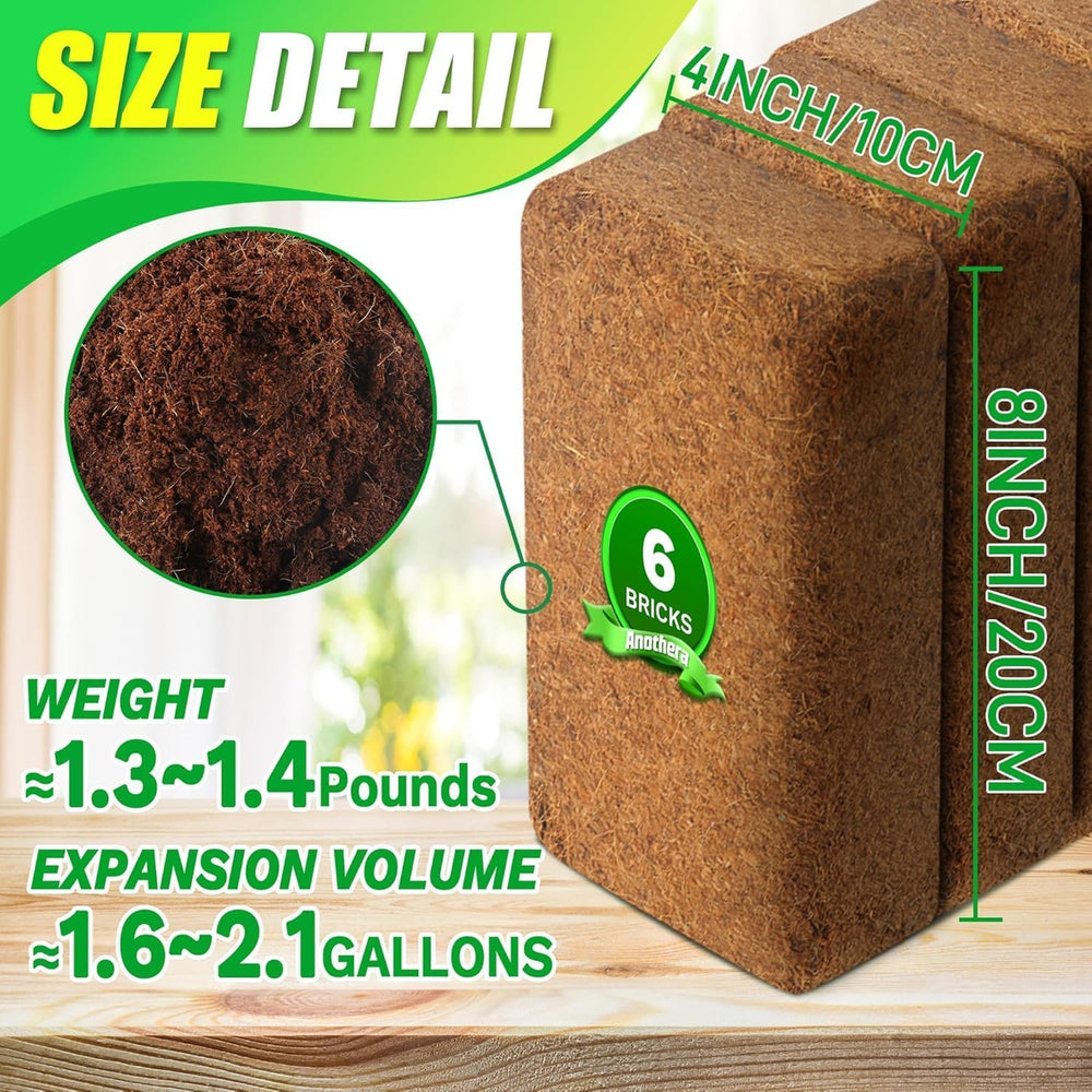 Close-up of Anothera Coco Coir Brick texture