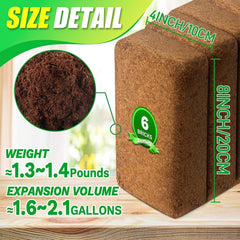 Close-up of Anothera Coco Coir Brick texture