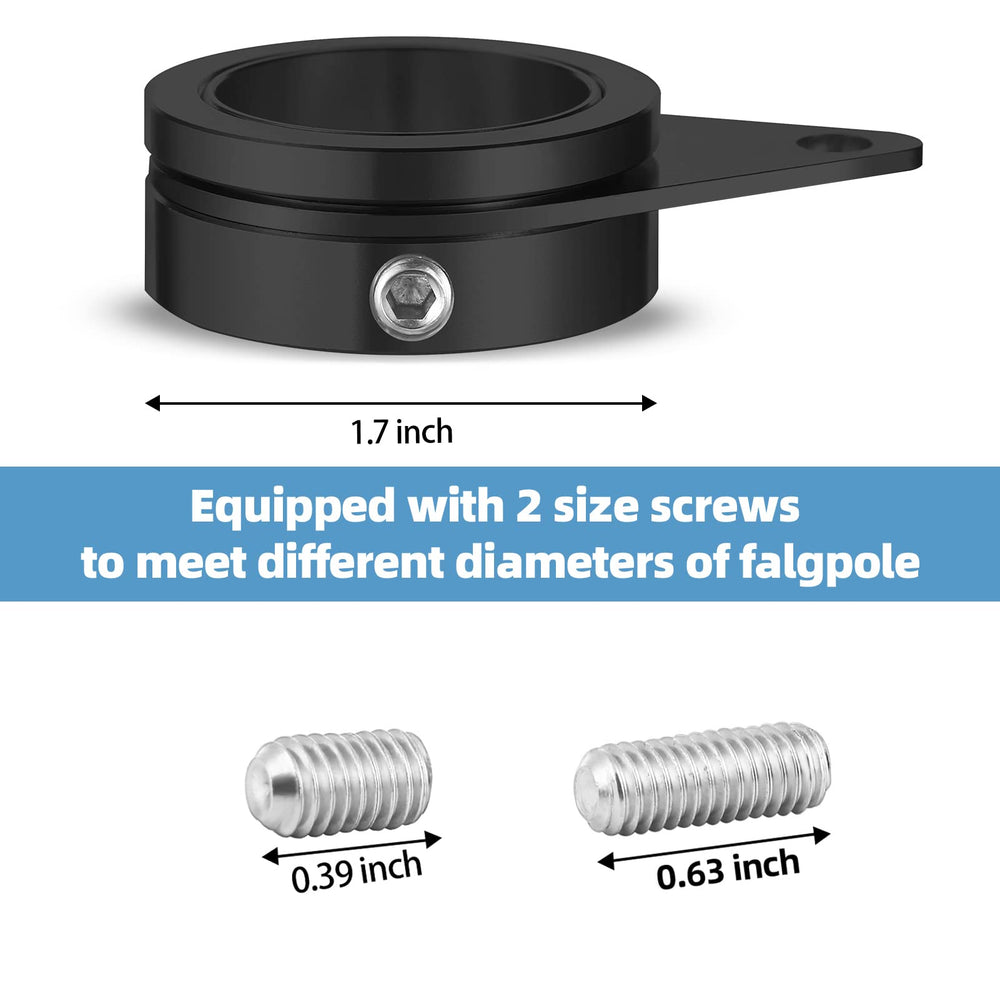 Close-up of Anovo Flag Pole Ring material