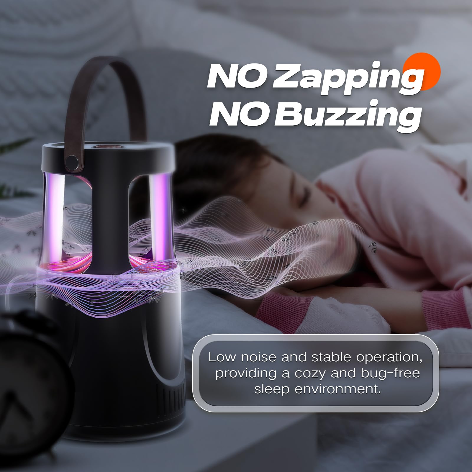 Close-up of AOKUSOL Indoor Fruit Fly Trap with UV light on