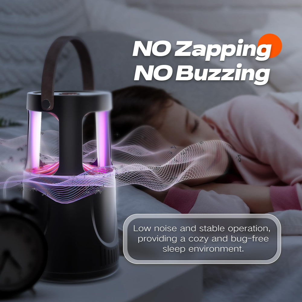 Close-up of AOKUSOL Indoor Fruit Fly Trap with UV light on