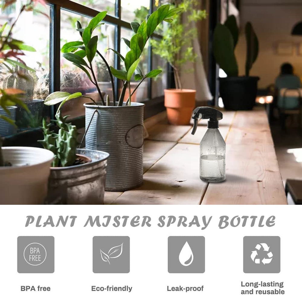 Close-up of AORAKI Mister Spray Bottle nozzle and fine mist spray