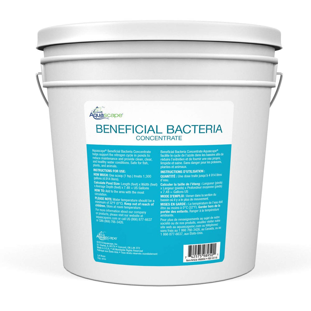 Close-up of Aquascape dry beneficial bacteria powder