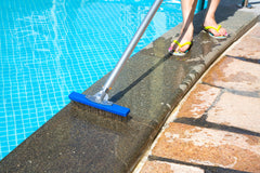 Close-up of Aquatix Pro Pool Brush stainless steel bristles
