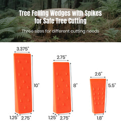 Close-up of AR-PRO 10-inch tree felling wedge