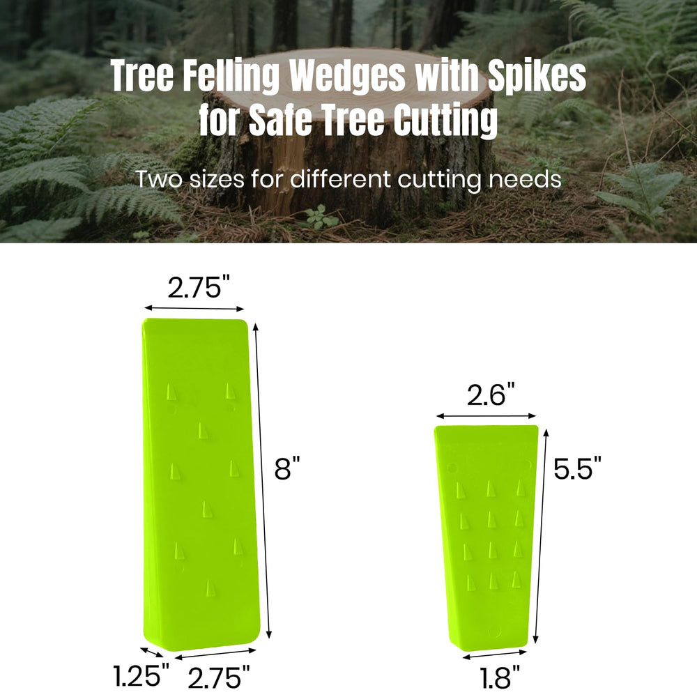 Close-up of AR-PRO tree felling wedge spikes