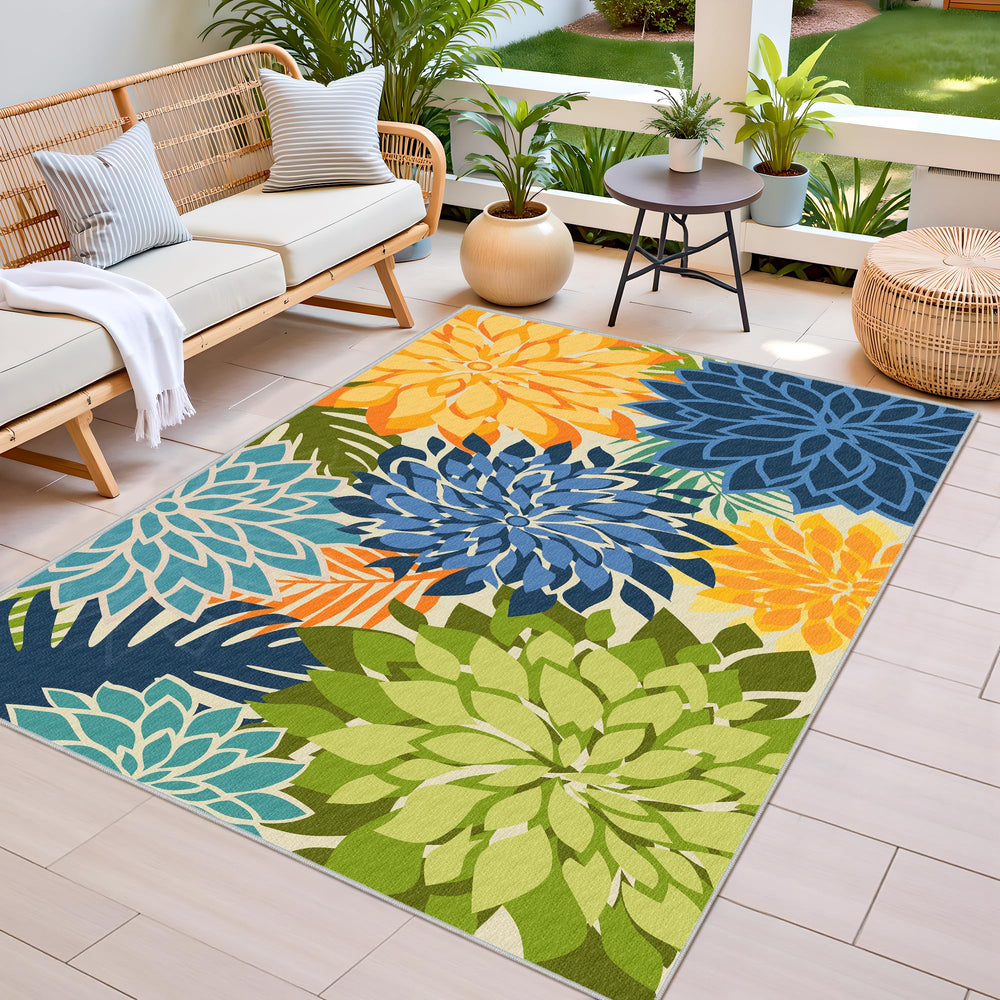 Close-up of Arenarug 3x5 outdoor rug texture