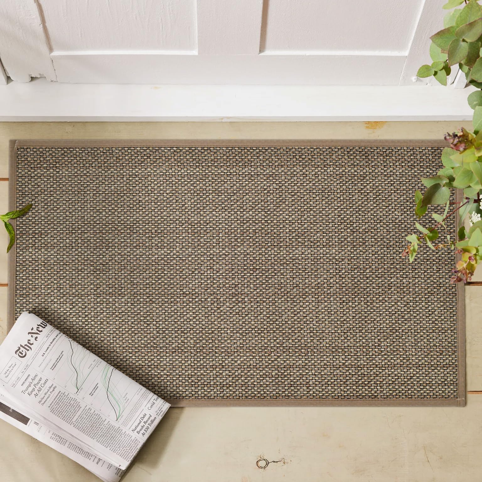 Close-up of Artoid Mode doormat fabric texture