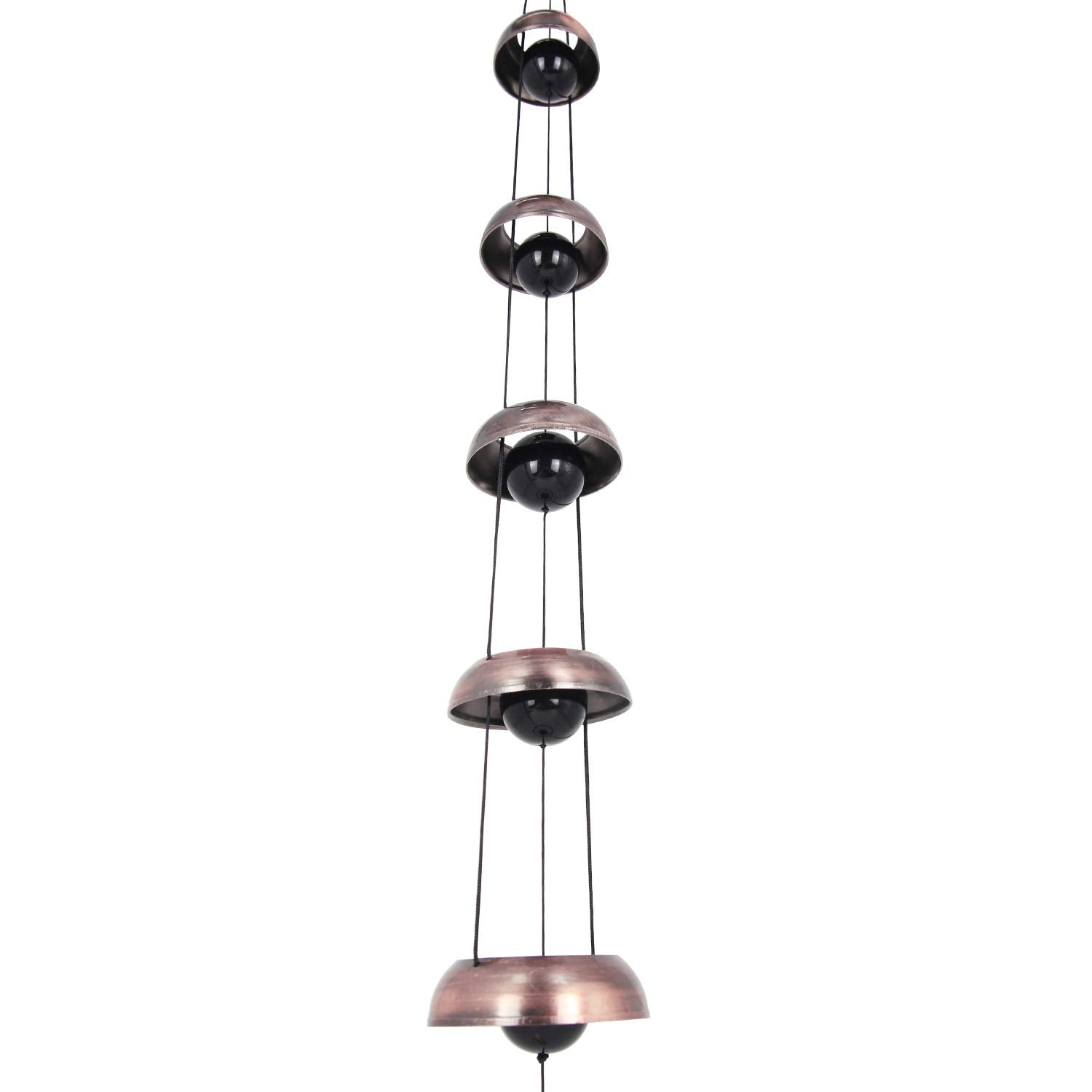 Close-up of ASTARIN Copper Wind Chimes showing detailed craftsmanship