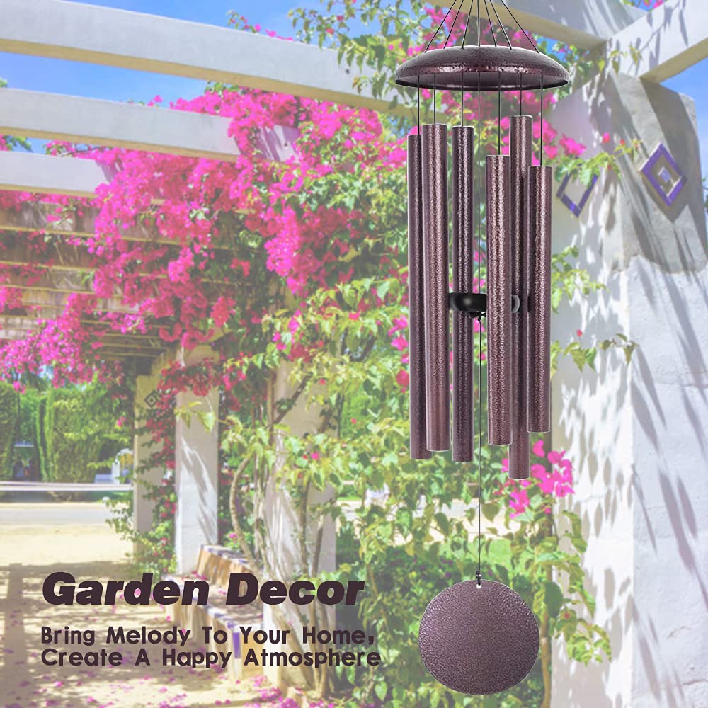 Close-up of ASTARIN Wind Chimes aluminum tubes