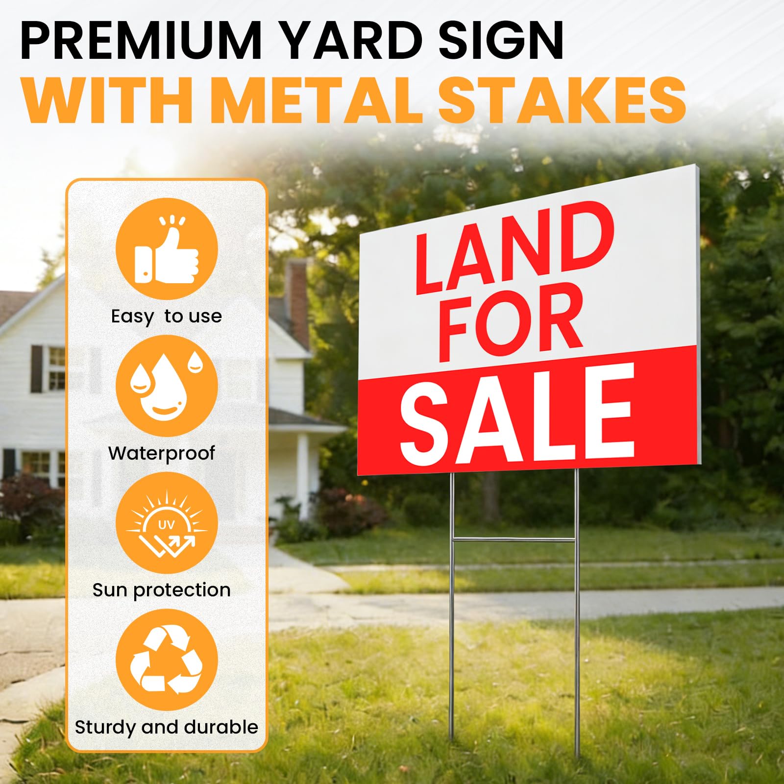 Close-up of AstrivixDD corrugated plastic yard sign surface