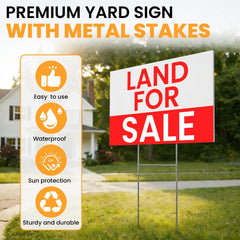Close-up of AstrivixDD corrugated plastic yard sign surface