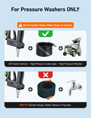 Close-up of AstroAI Short Pressure Washer Gun nozzle holder