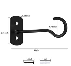 Close-up of ASZUNE ceiling hook with mounting screw